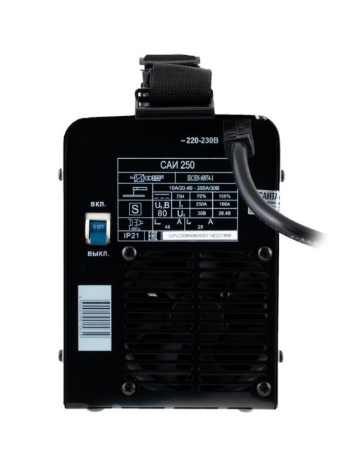 Инвертор сварочный САИ-250 250А d6 140-240В IP21 горячий старт Ресанта 65/6 Инвертор сварочный САИ-250 250А d6 140-240В IP21 горячий старт Ресанта 65/6