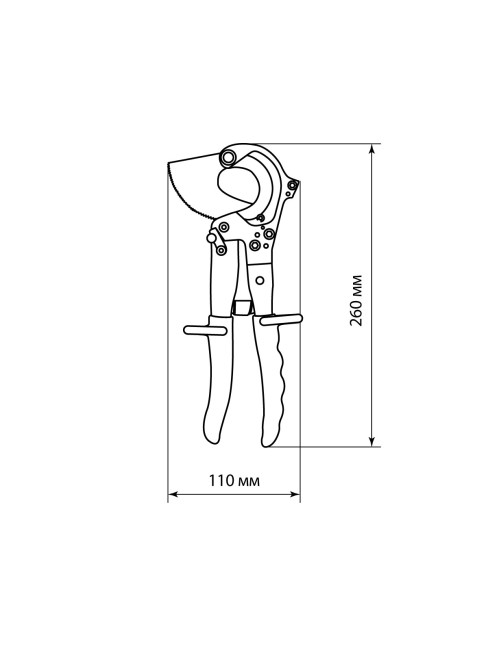 Ножницы секторные НС-32C для резки бронированного кабеля, “МастерЭлектрик” TDM