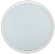 Светильник светодиодный ДБП-15w 4000К 1000Лм IP54 круглый пластиковый белый