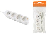 Удлинитель бытовой У04 4 гнезда, 3метра, с заземлением, ПВС 3х1мм2 16А/250В TDM Удлинитель бытовой У04 4 гнезда, 3метра, с заземлением, ПВС 3х1мм2 16А/250В TDM