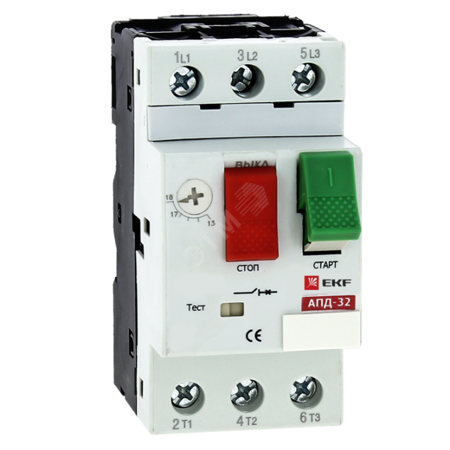 Выключатель автоматический для защиты электродвигателей АПД32 0.4-0.63А