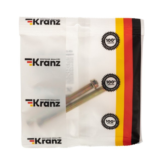 Болт анкерный  с гайкой 8х100 пакет (2 шт/уп) KRANZ