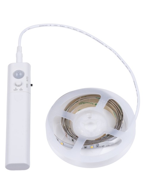 Умная подсветка SMD2835-30LED/m-IP20-5В-2,4Вт-3000 К(1 м), датчик движ., 4хААА TDM Умная подсветка SMD2835-30LED/m-IP20-5В-2,4Вт-3000 К(1 м), датчик движ., 4хААА TDM