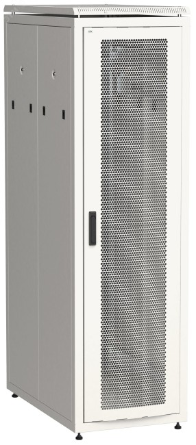 "Шкаф напольный сетевой 19"" LINEA N 47U 800х1000мм перфорированная передняя дверь, задняя перфорированная серый"