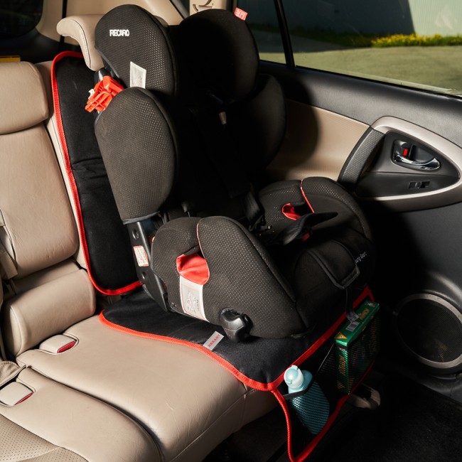 Накидка защитная под детское автокресло со спинкой и карманом