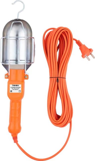 Светильник переносной с выключателем 60Вт 220В ПВС 2х0.75 5м IP20 TOKOV ELECTRIC TKE-SP-20-5M Светильник переносной с выключателем 60Вт 220В ПВС 2х0.75 5м IP20 TOKOV ELECTRIC TKE-SP-20-5M