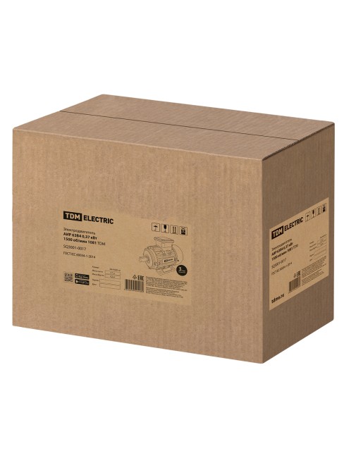 Эл. Двиг. АИР 63B4 0,37 кВт 1500 об/мин 1081 TDM