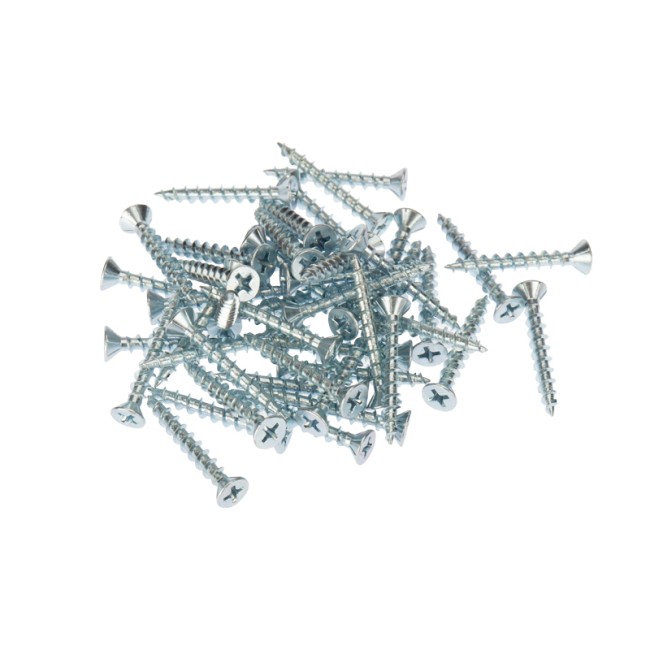 Саморез оконный KRANZ острый, 4.1х30, белый цинк, короб (500 шт./уп.)