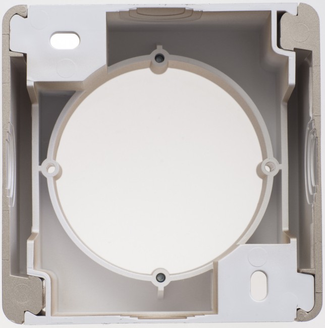 GLOSSA Коробка для наружного монтажа титан