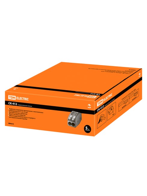 Соединительная клемма СК-412 (2,5мм2) TDM Соединительная клемма СК-412 (2,5мм2) TDM