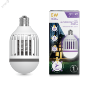 Лампа антимоскитная 6 Вт E27 220 В Mosquito Gauss Лампа антимоскитная 6 Вт E27 220 В Mosquito Gauss