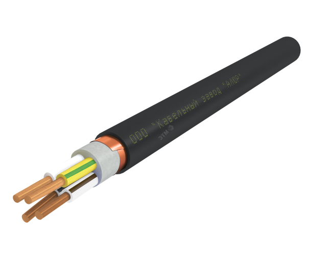 Кабель силовой ВВГЭнг(А)-LS 4х6.0 ок(PE)-0.66 Ч. бар