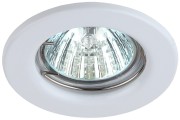 Светильник штампованный MR16,12V/220V, 50W белый ST1 WH  ЭРА