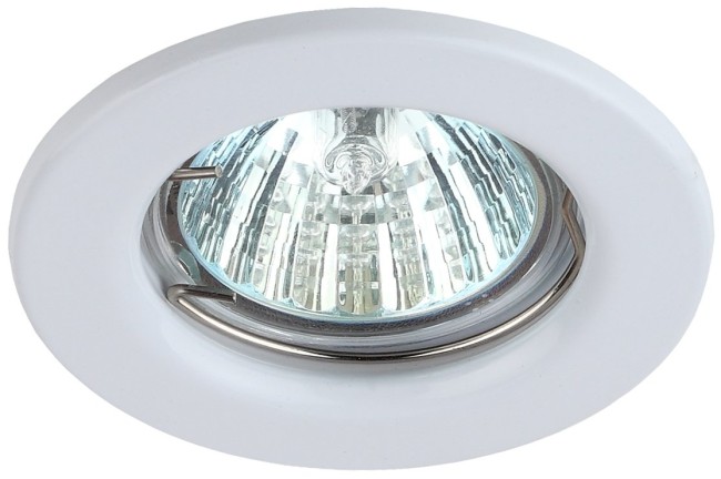 Светильник штампованный MR16,12V/220V, 50W белый ST1 WH ЭРА Светильник штампованный MR16,12V/220V, 50W белый ST1 WH ЭРА