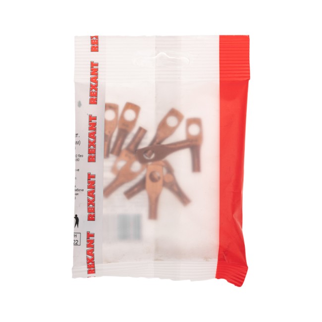 Наконечник медный ТМ 6–6–4 (6мм² - Ø 6мм) (в упак. 10 шт.) REXANT