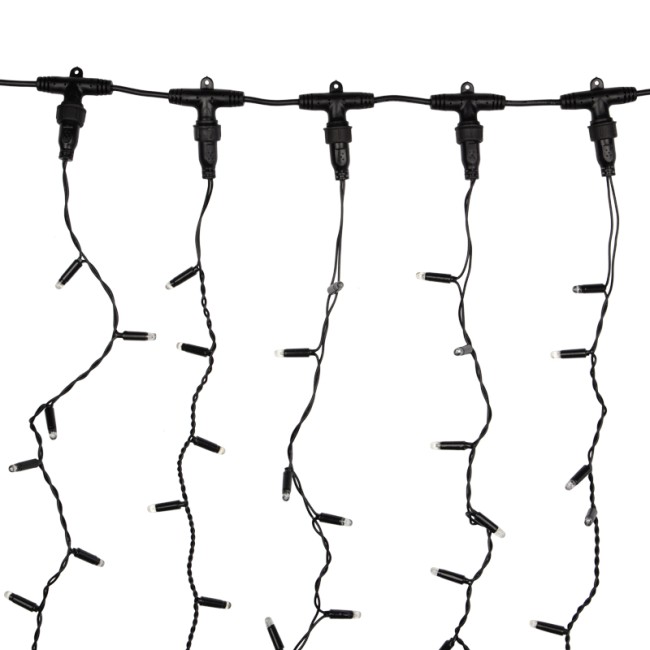 Гирлянда Светодиодный Дождь 2х3м, эффект мерцания, черный провод, 230 В, диоды СИНИЕ Гирлянда Светодиодный Дождь 2х3м, эффект мерцания, черный провод, 230 В, диоды СИНИЕ