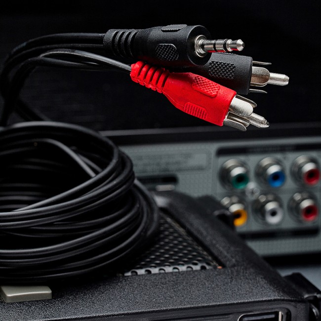 Шнур Стерео 3,5мм - 2 RCA, 3м REXANT Шнур Стерео 3,5мм - 2 RCA, 3м REXANT