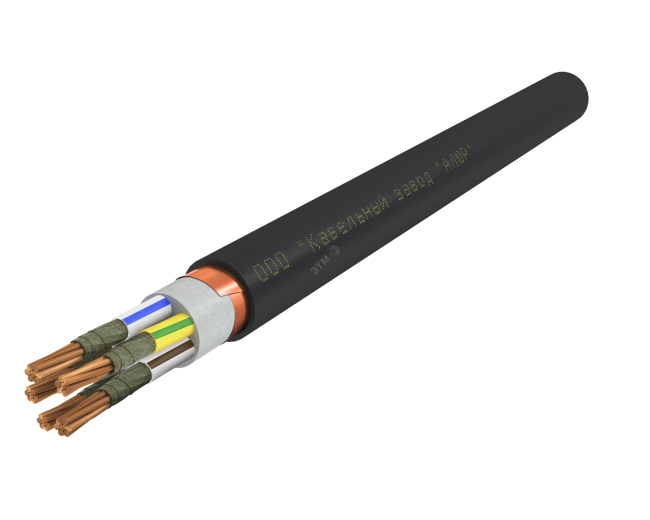 Кабель силовой ВВГЭнг(А)-FRLS 5х16.0 мк(N.PE)-0.66 Ч. бар