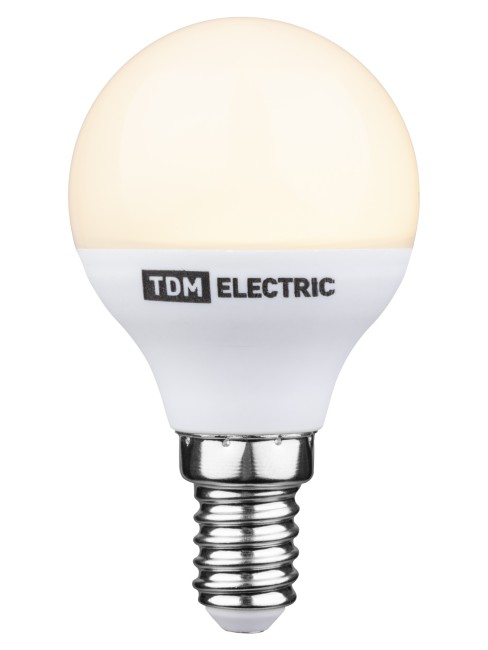 Лампа светодиодная FG45-6 Вт-230 В-3000 К–E14 "Лампа-ДИММЕР" TDM Лампа светодиодная FG45-6 Вт-230 В-3000 К–E14 "Лампа-ДИММЕР" TDM