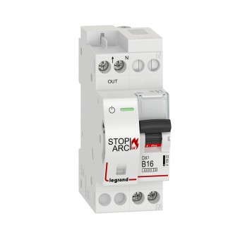 УЗДП DX3 Stop Arc 1P+N B16A 6000A с автоматическим выключателем