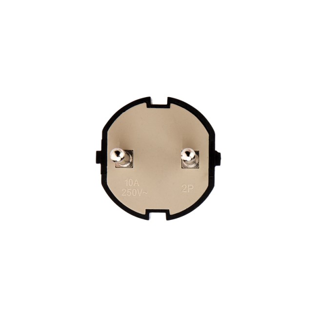 Вилка прямая без з/к 6А черная REXANT