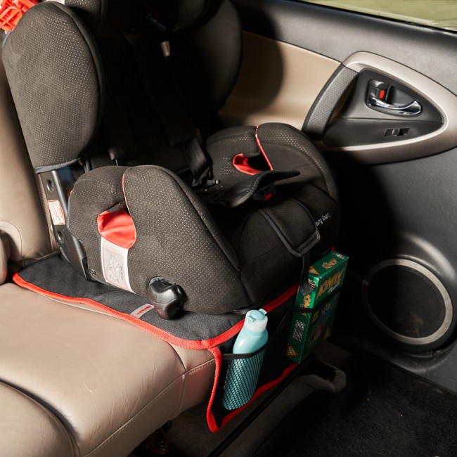 Накидка защитная под детское автокресло с карманом